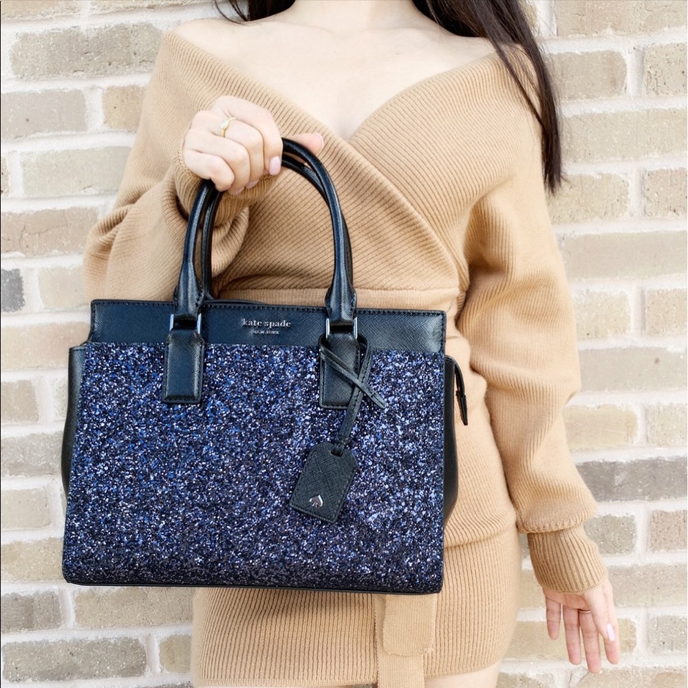 NWT 💞Kate Spade Glitter Satchel & Crossbody - Picture 5 of 6